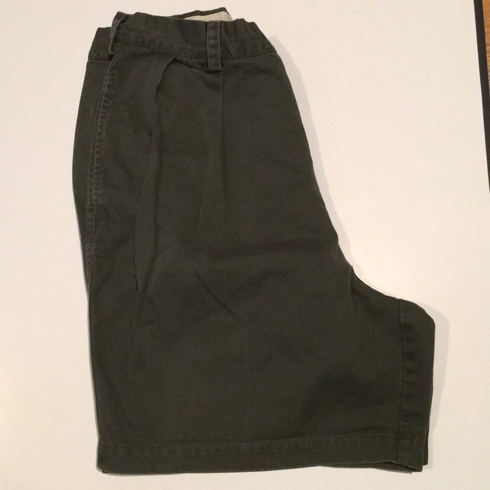 Dark olive green j crew short size 33